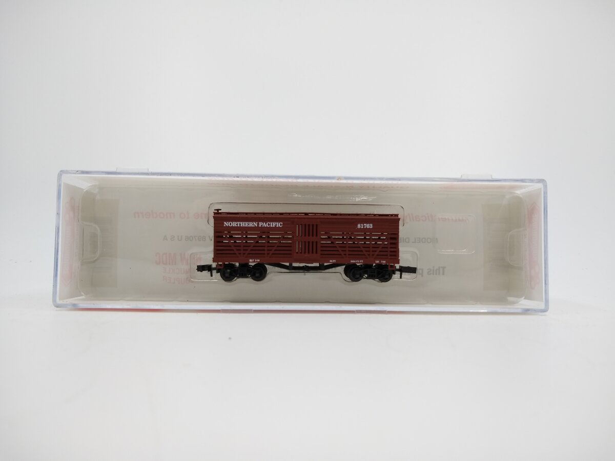 Roundhouse 87808 N Scale Northern Pacific 36' OT Truss Rod Stock Car #81763 NIB