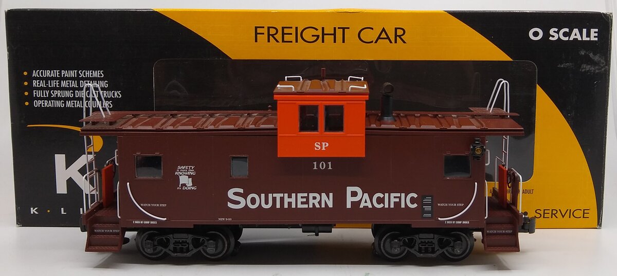 K-Line K613-2031 O Southern Pacific Extended Vision Illuminated Caboose #101 NIB
