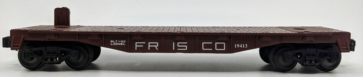 Lionel 6-19413 O Gauge Frisco Flatcar with Stakes LN/Box