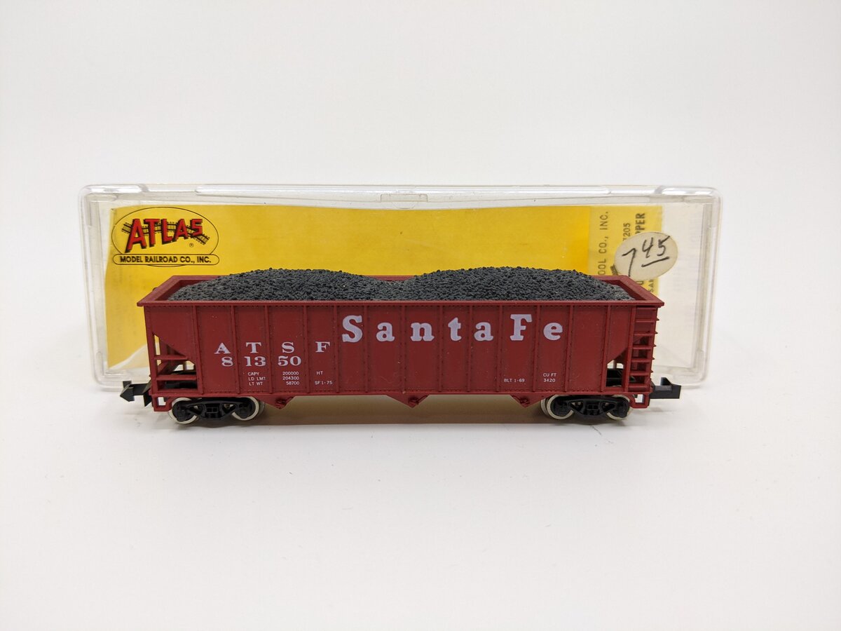 Atlas 3268 N Scale Santa Fe 90 Ton Hopper #81350 LN/Box