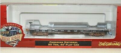 Ertl 4442 HO Scale Canadian Pacific 50 Ton, 40' Flat Car # 34359 LN/Box
