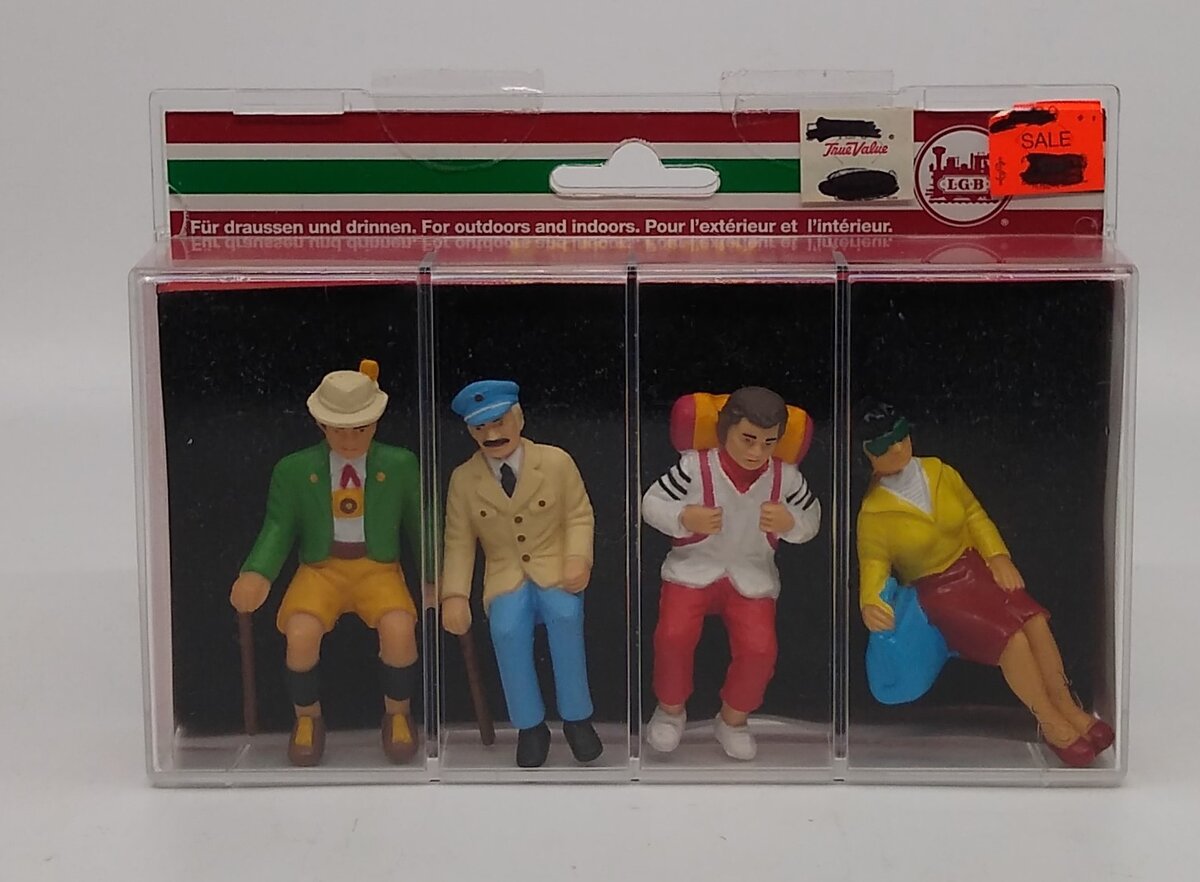 LGB 51420 G Scale Seated Tourists Figures (Set of 4)