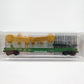 Micro-Trains 04500200 N Burlington Northern 50' Fishbelly Side Flatcar #612750
