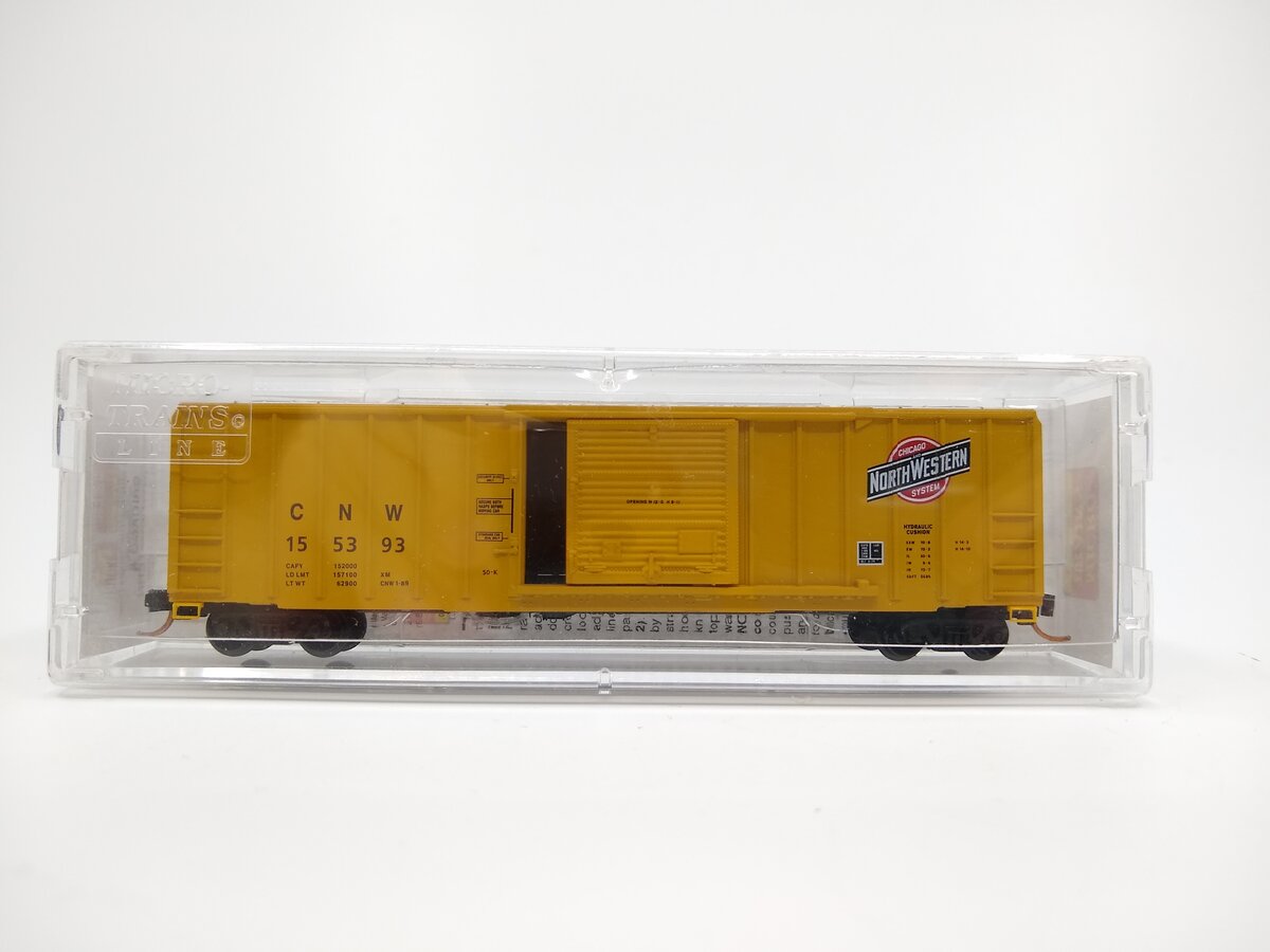 Micro-Trains 02500670 N C&NW 50' Single Door Rib Side Boxcar #155393