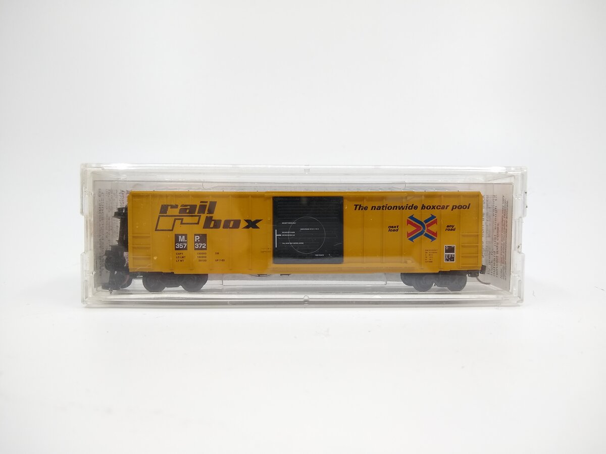 Micro-Trains 02500500 N MP Railbox 50' Rib Side Boxcar w/o Roofwalk #357372 LN/Box