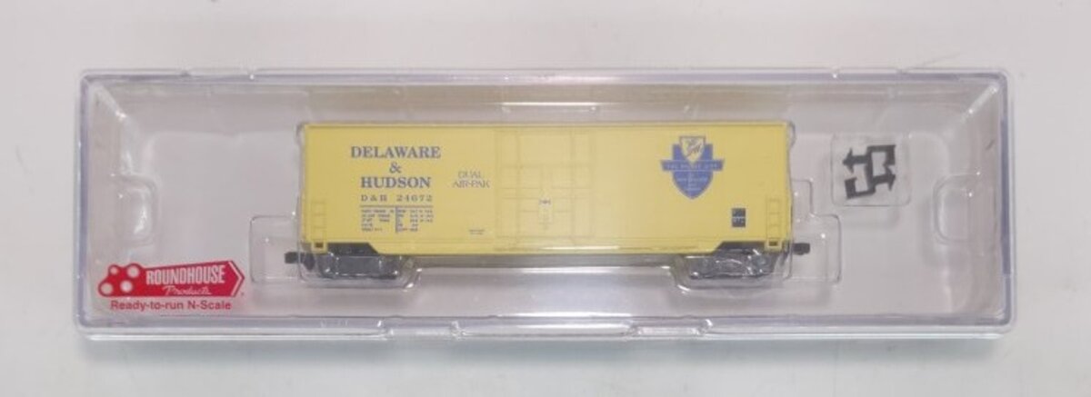 Roundhouse 82016 N Scale Delaware & Hudson Boxcar #24672 LN/Box
