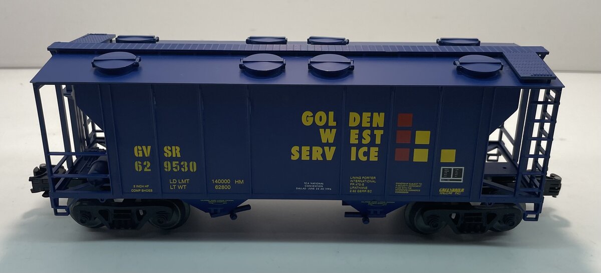 Weaver 629527 O Gauge Golden West PS-2 Covered Hopper (3 Rail) LN/Box