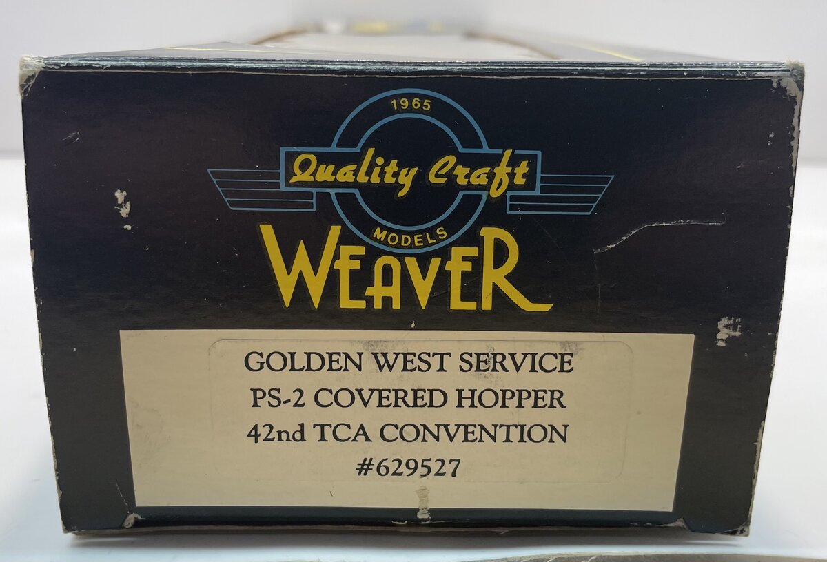 Weaver 629527 O Gauge Golden West PS-2 Covered Hopper (3 Rail) LN/Box