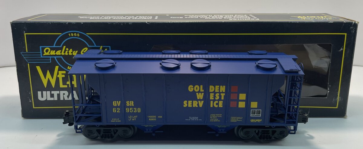Weaver 629527 O Gauge Golden West PS-2 Covered Hopper (3 Rail) LN/Box