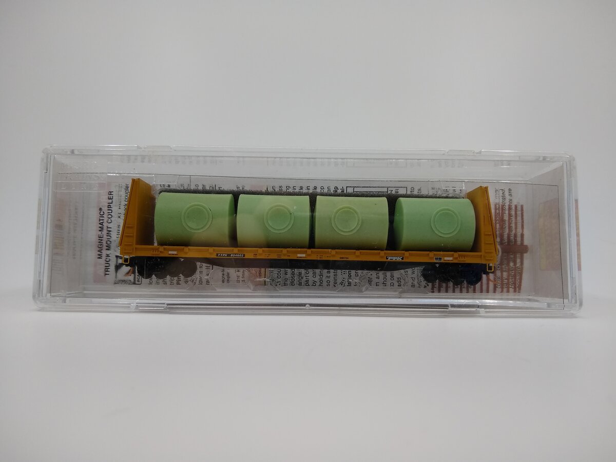 Micro-Trains 05400192 N TTX Trailer Train 61' Bulkhead Flatcar #804602