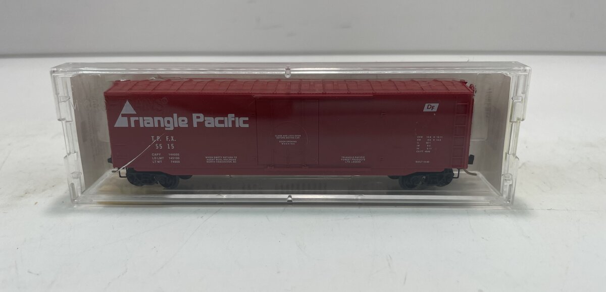 Micro-Trains 03800130 N Triangle Pacific 50' Steel Plug Door Box Car #5515 LN/Box