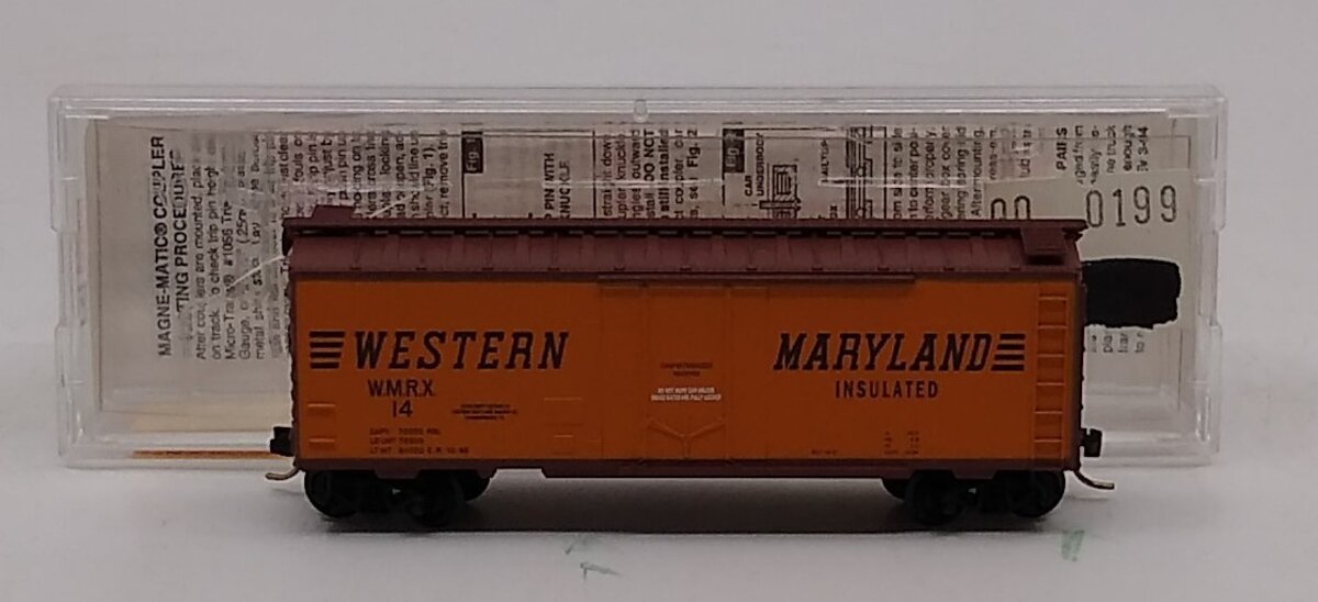 Micro-Trains 02100240 N Western Maryland 40' Standard Plug Door Boxcar #14