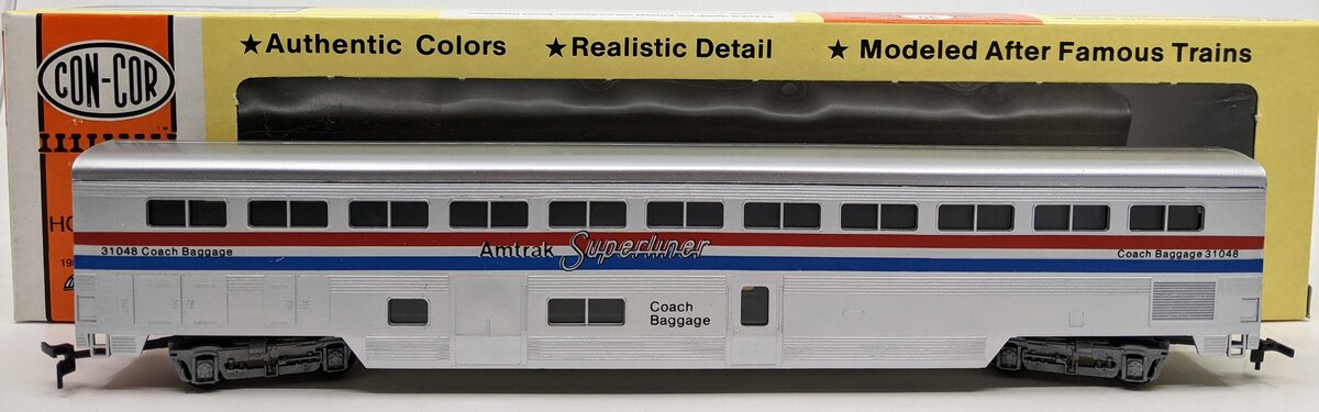 Con-Cor 0001-0822 HO Amtrak Superliner Phase III Coach Baggage Car Kit