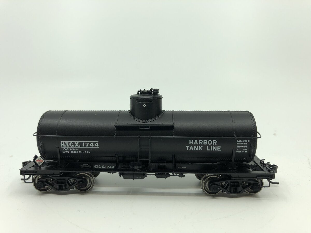 Proto 2000 1744 HO Scale 8000 Gal Type 21 Riveted Tank Car Harbor #1744 LN/Box
