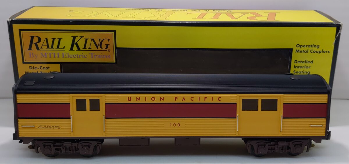 MTH 30-6107B O Gauge Union Pacific Streamlined Baggage Car #100 LN/Box