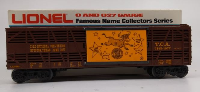 Lionel 6-7812 O Gauge Houston Texas Convention Stock Car EX/Box