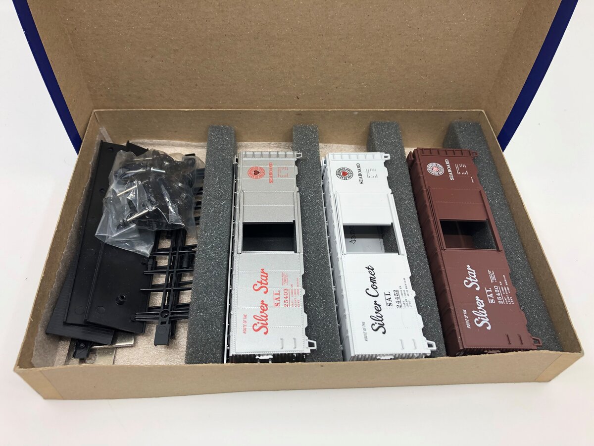Athearn 2327 HO Seaboard Airline 40' Boxcar (Set of 3)