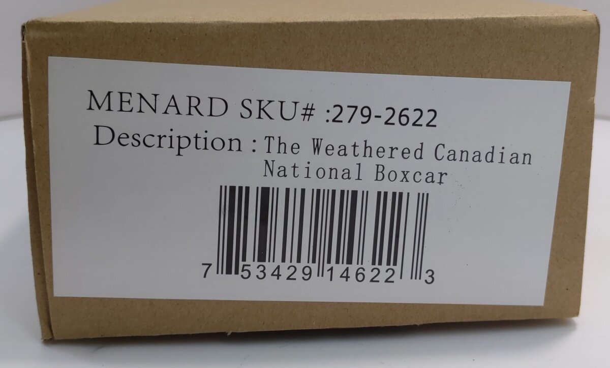 Menards 279-2622 The Weathered Canadian National Boxcar LN/Box