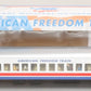 K-Line k4601-30203 O Gauge American Freedom Train 18" Aluminum Lounge Car #203 EX/Box