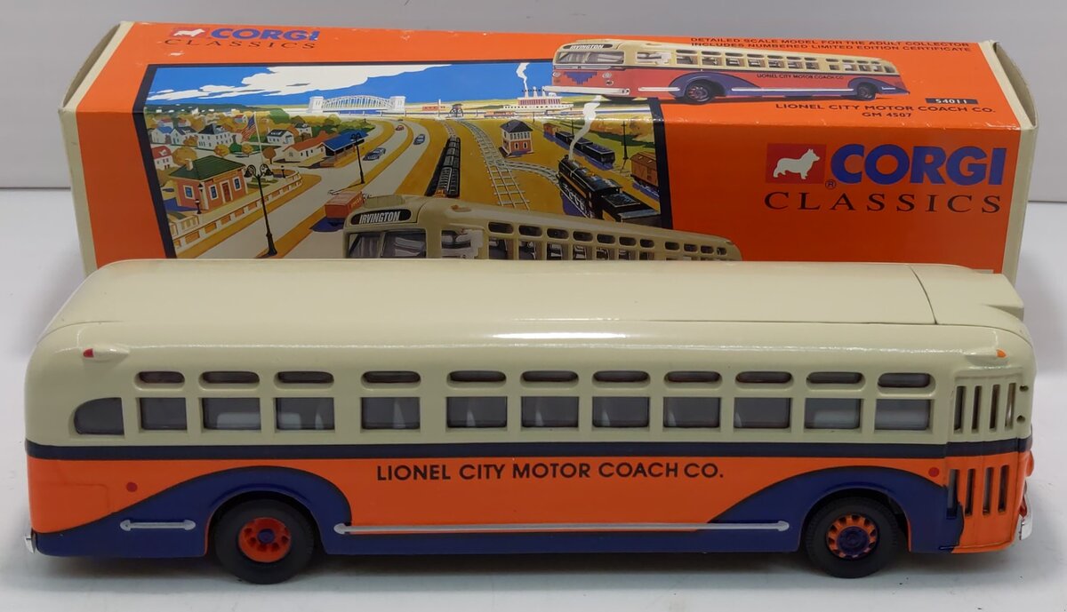 Corgi 54011 1:50 Lionel City Motor Coach Co. GM 4507 Bus LN/Box