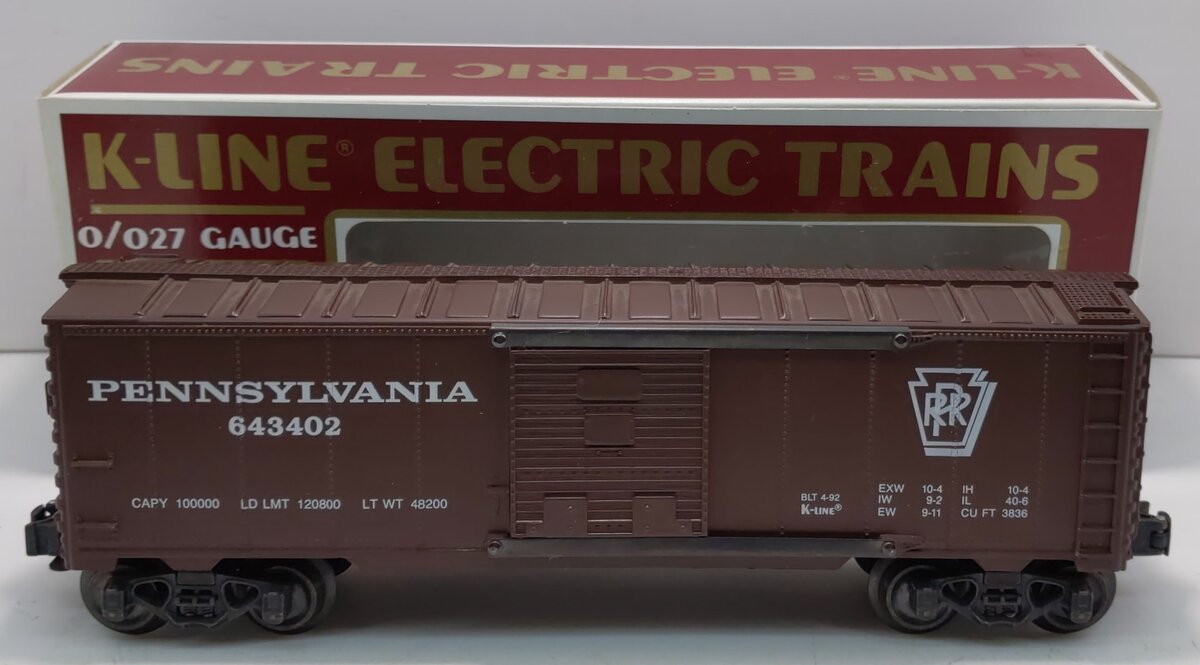 K-Line K643402 Pennsylvania Classic Boxcar EX/Box