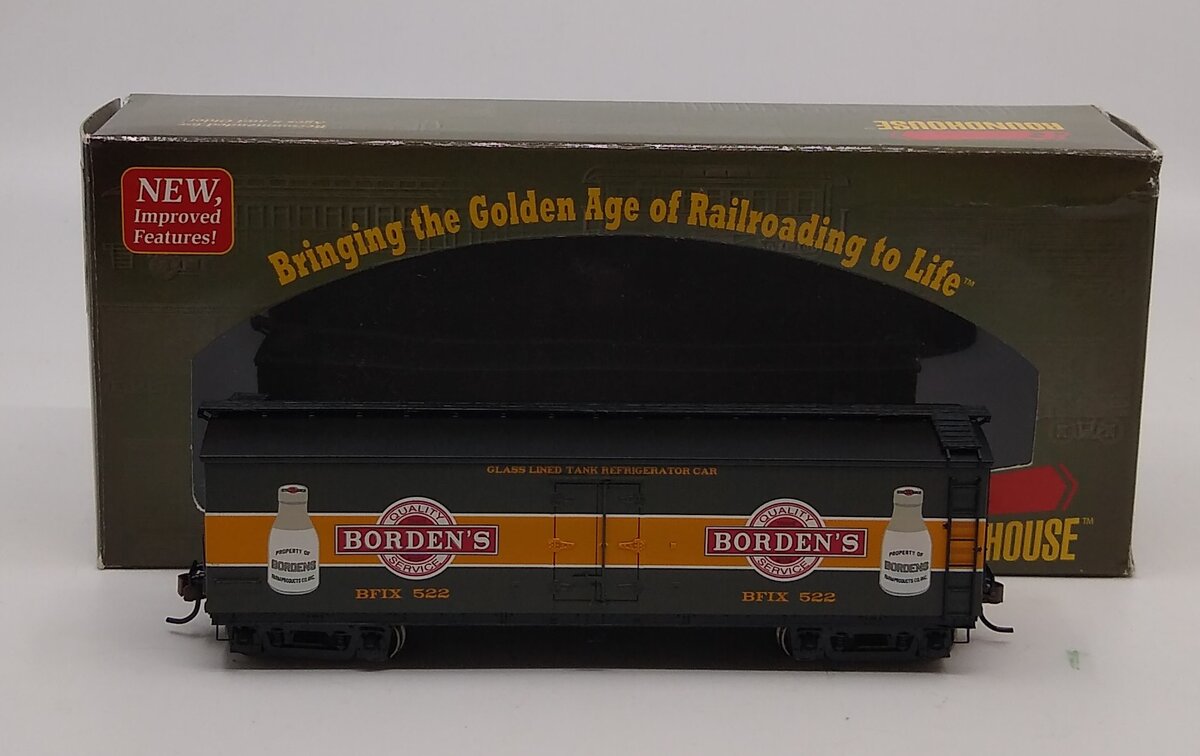 Roundhouse 84616 HO Scale Bordens Dairy Wood Milk Car #522 LN/Box