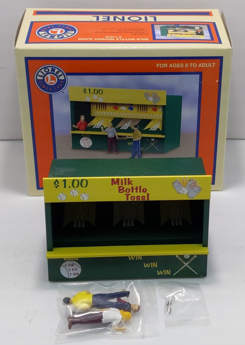 Lionel 6-14230 O Gauge Milk Bottle Midway Game LN/Box