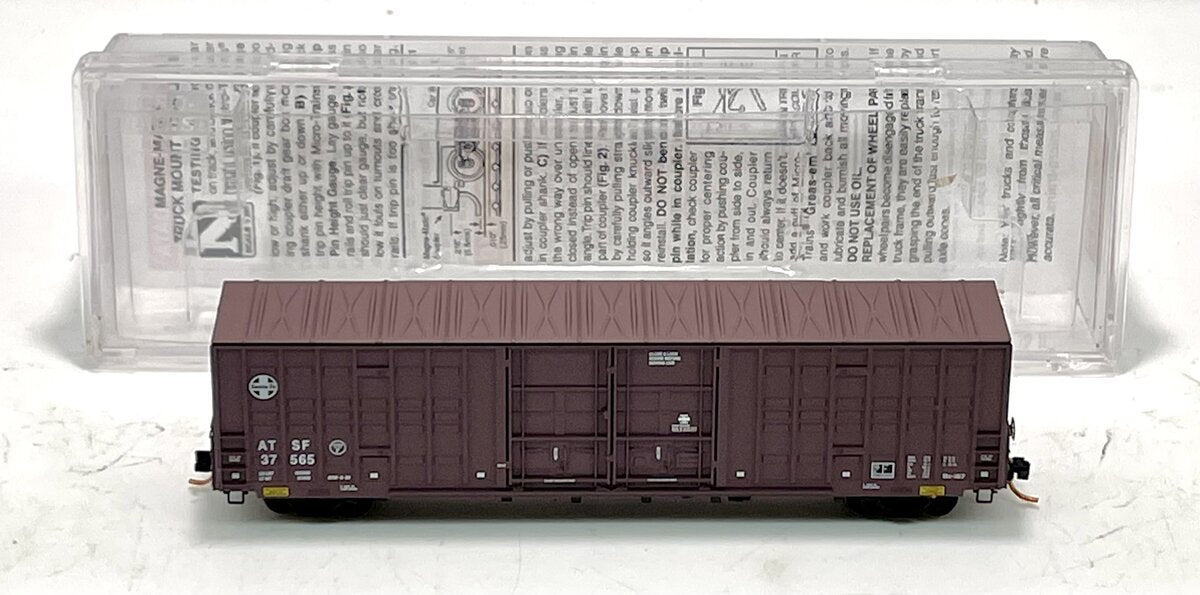 Micro-Trains 10300062 N ATSF 60' Excess Height Double Plug Door Boxcar #37565