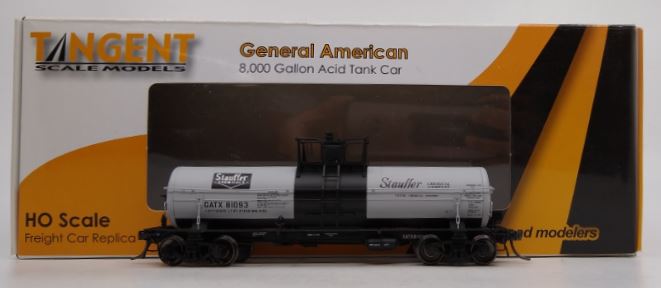 Tangent 13011-04 HO Scale General American 8K Galloon Tank Car "Stauffer" #81093 LN/Box