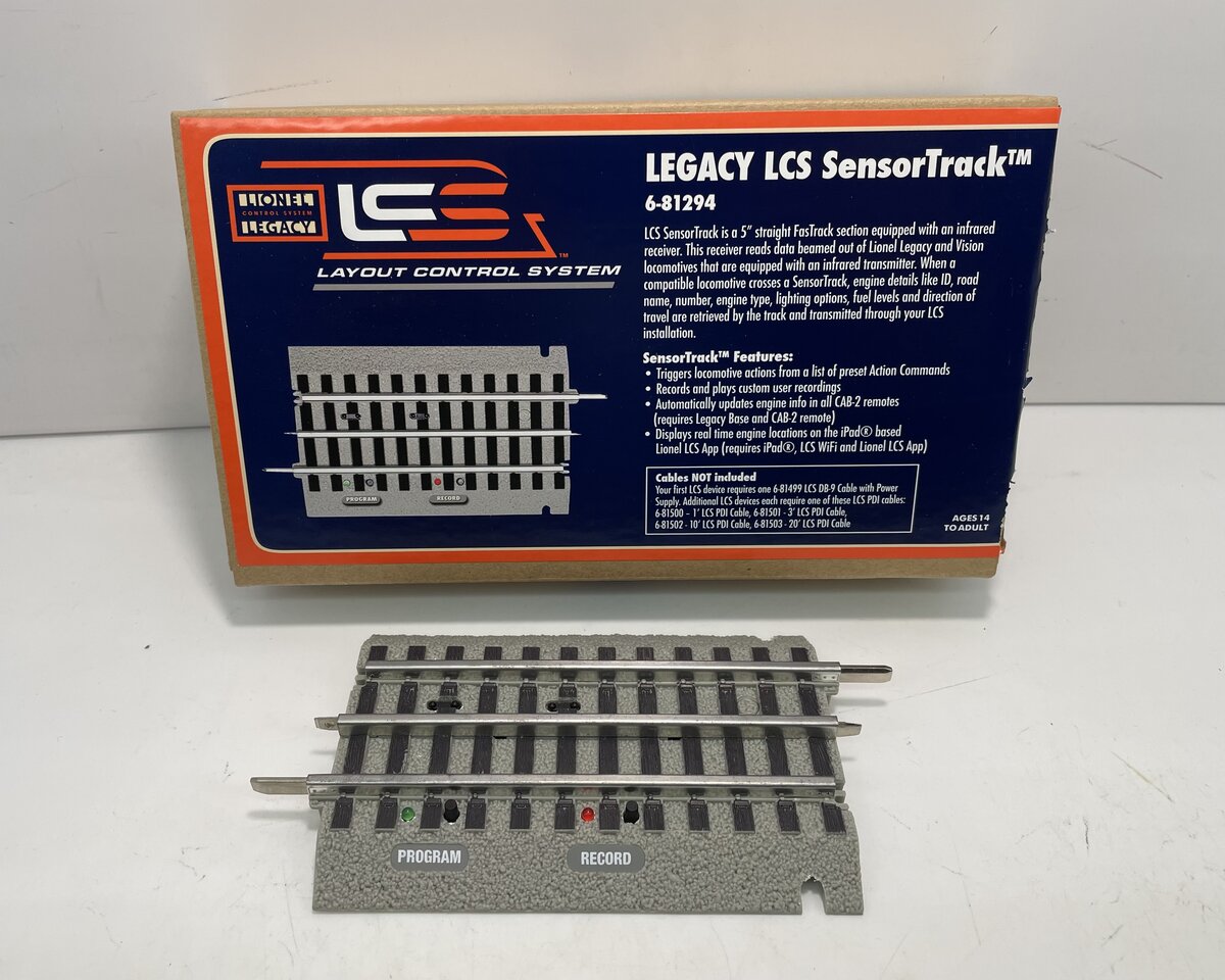 Lionel 6-81294 O LCS Legacy Sensortrack NIB