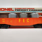 Lionel 6-6200 O Gauge FEC Orange Gondola LN/Box