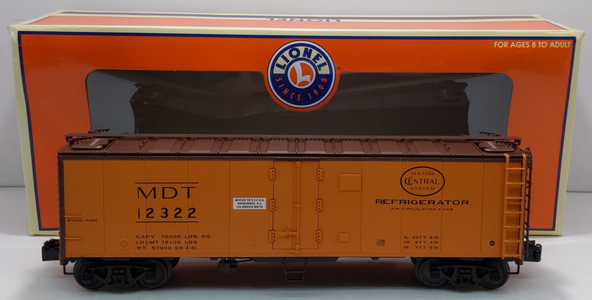 Lionel 6-17338 O-Gauge Merchants Dispatch Transit Steel-Sided Reefer Car #12322 LN/Box