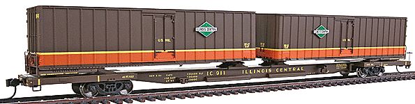 Walthers 932-41054 IC Mark IV Flexi-Van Flatcar w/Two Trailers #911