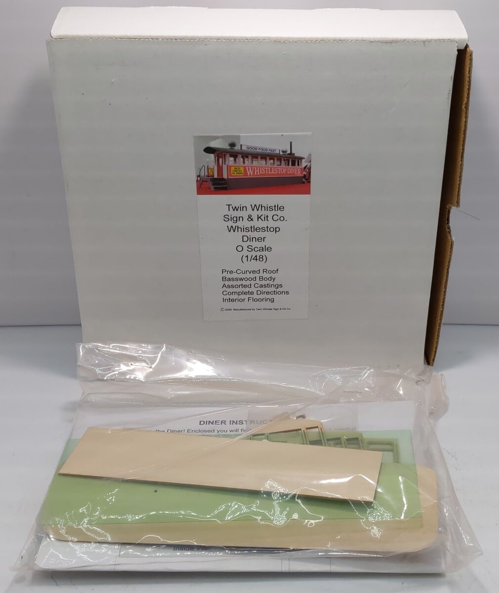 Twin Whistle Sign & Kit Co. O Scale Old-Fashioned Whistlestop Diner Building Kit