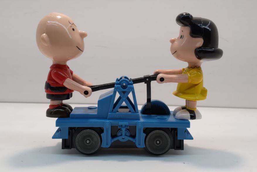 Lionel 6-18413 O Gauge Operating Charlie Brown and Lucy Handcar LN/Box