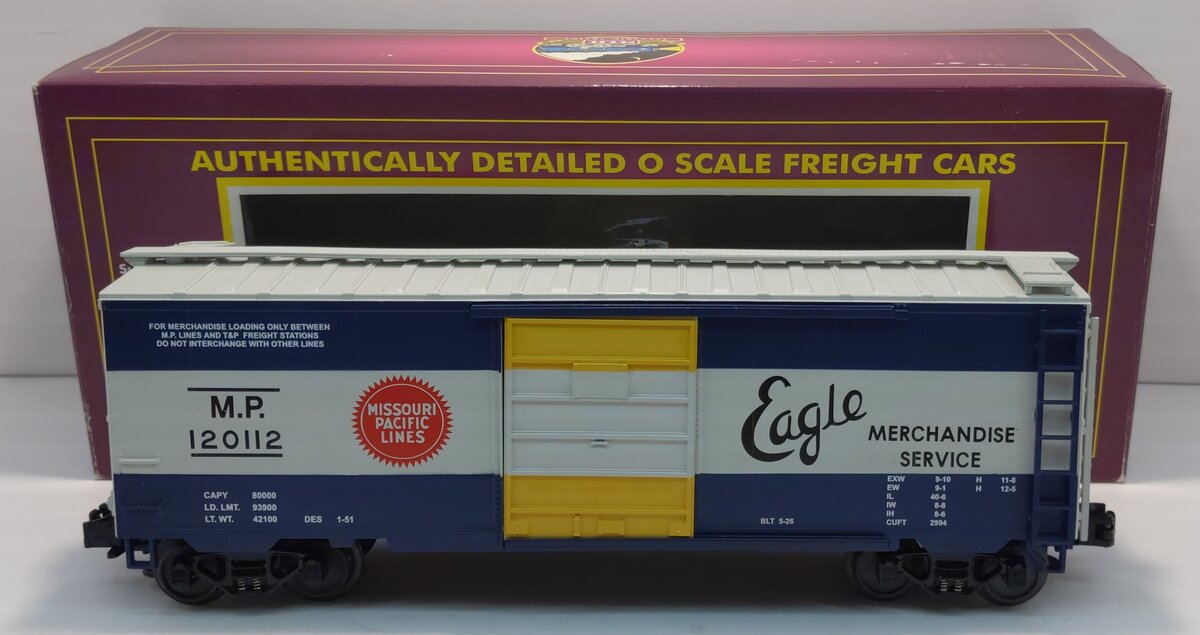 MTH 20-93008 O Gauge Missouri Pacific Boxcar #120112