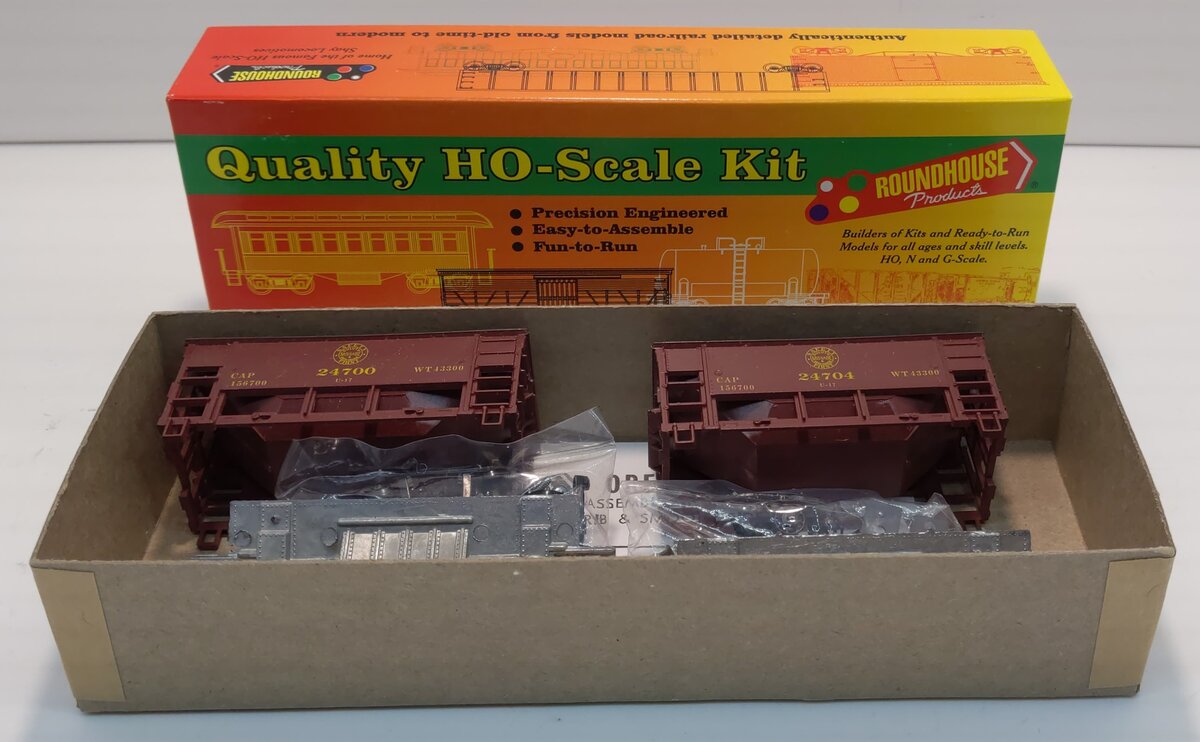 Roundhouse 14201 HO DM&IRS 22' Rectangular Ore 2-Car Kit