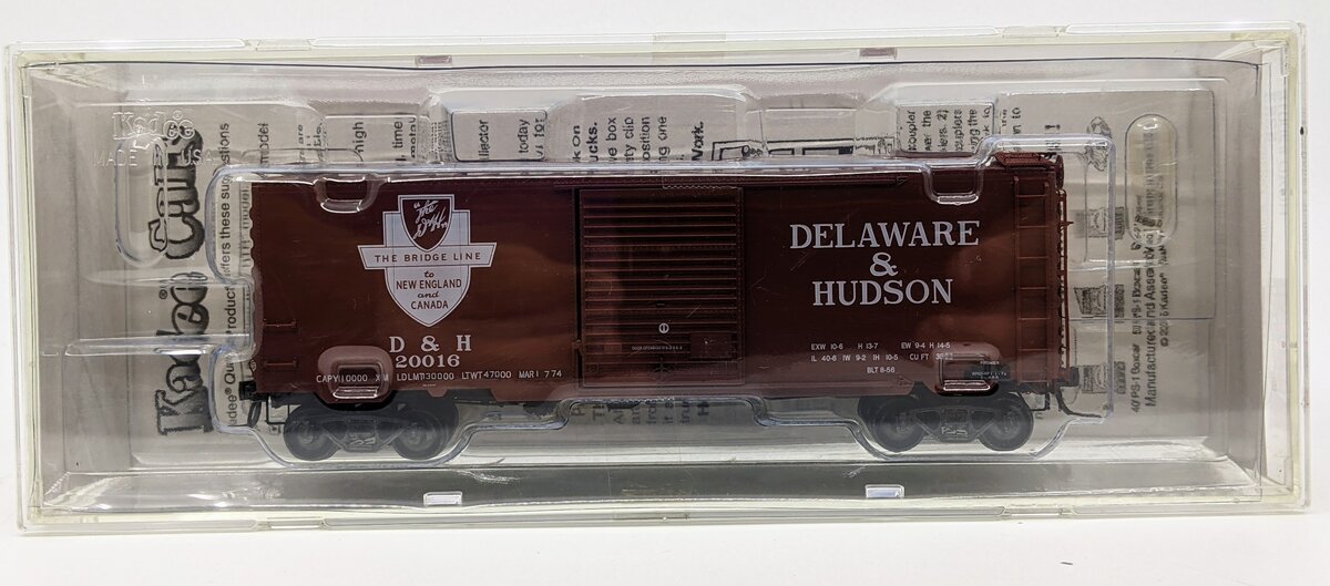 Kadee 5263 HO Delaware & Hudson 40' Boxcar #20016 LN/Box