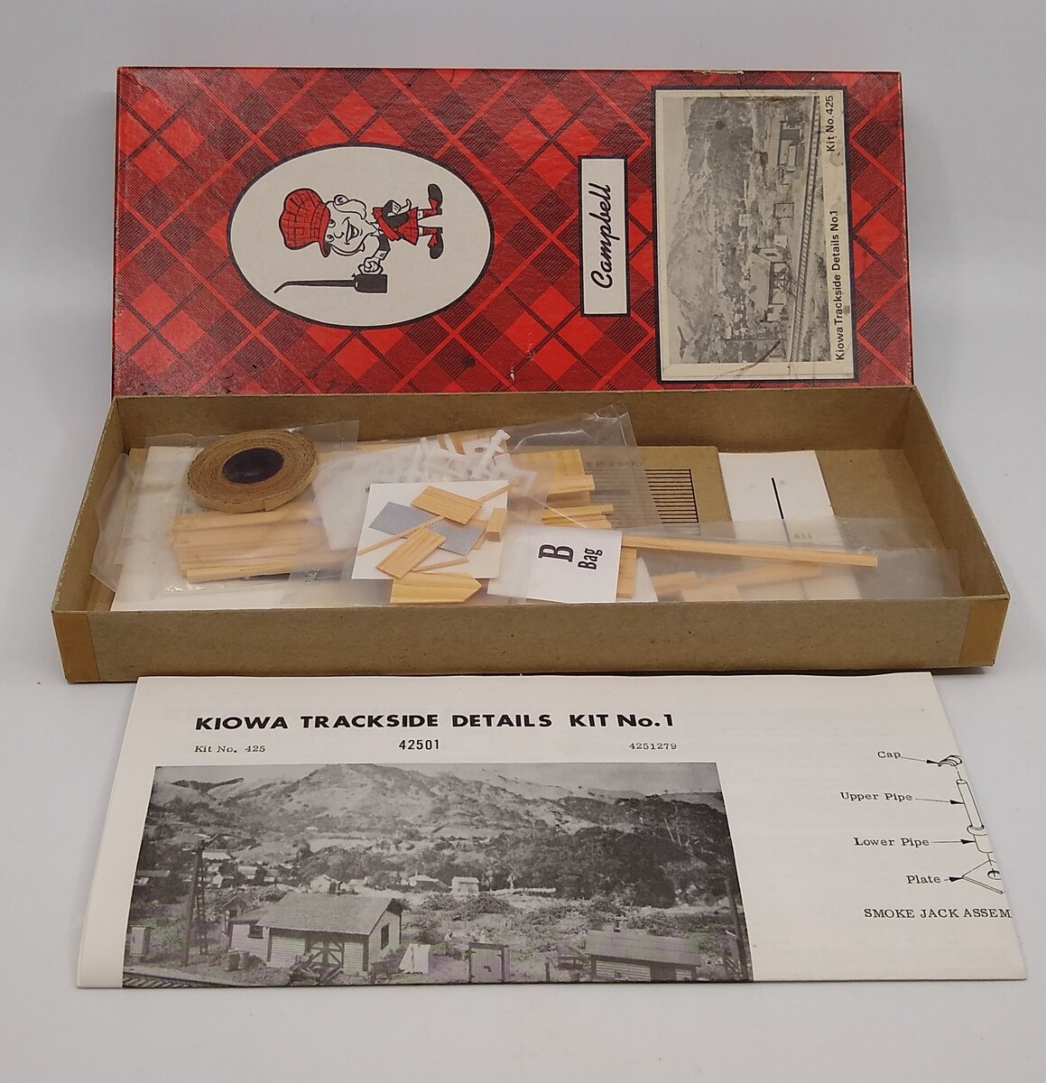 Campbell Scale Models 425 HO Kiowa Trackside Detail #1 Kit