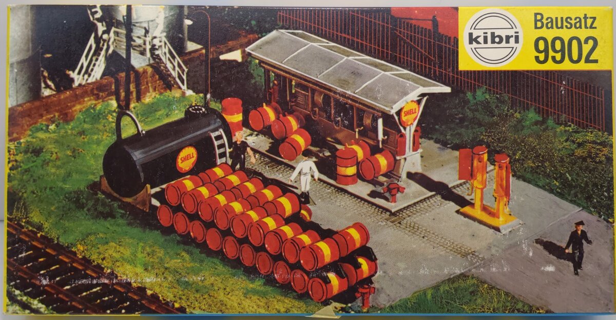 Kibri 9902 HO Shell Gas Filling Station Building Kit