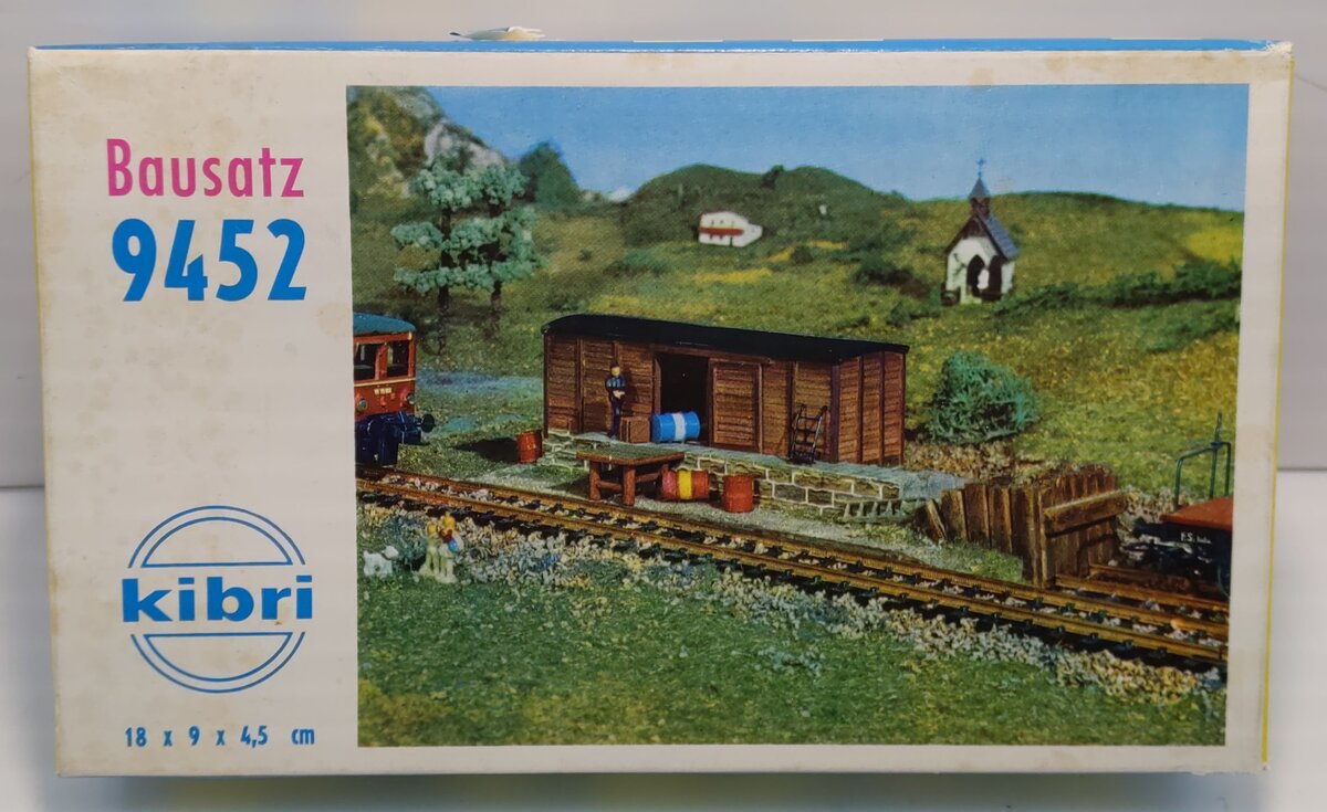 Kibri 9452 HO HO Scale Storage Shed Building Plastic Kit