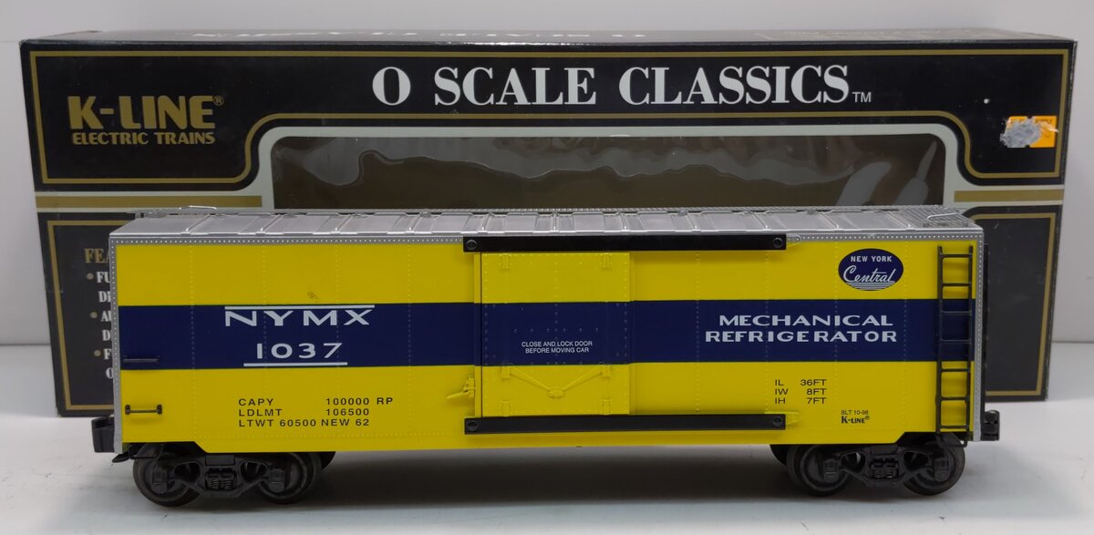 K-Line K761-1751 New York Central Mechanical Reefer #1037 LN/Box