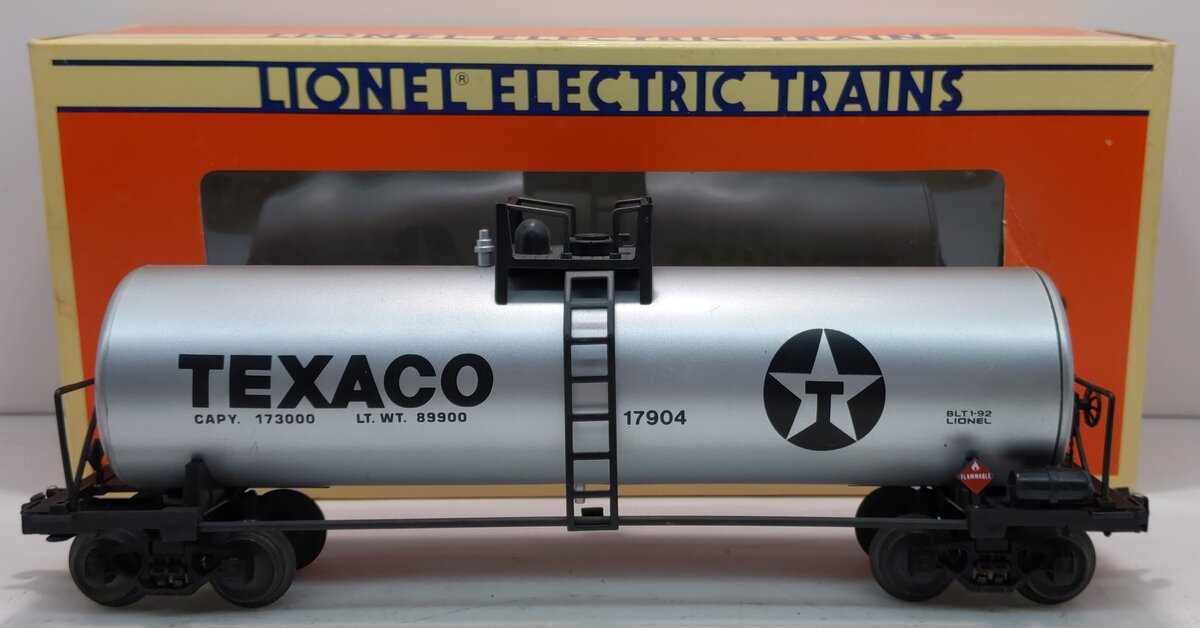 Lionel 6-17904 O Gauge Texaco Unibody Tank Car #17904 LN/Box