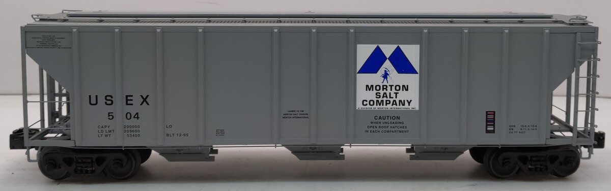 Lionel 6-27101 O Gauge Morton Salt PS-2 CD 4427 Hopper #504