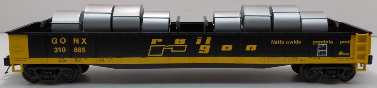 MTH 20-98874 O Railgon MTHRRC 2012 Gondola Car w/Coil Steel Load #310685 NIB