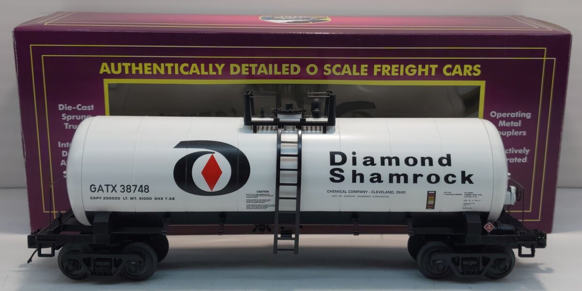 MTH 20-96219 O Diamond Shamrock Tank Car #38748
