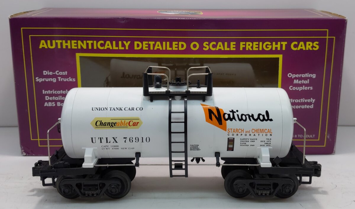 MTH 20-96004 O Gauge National Starch & Chemical Co. 8000 Gallon Tank Car #76910 LN/Box