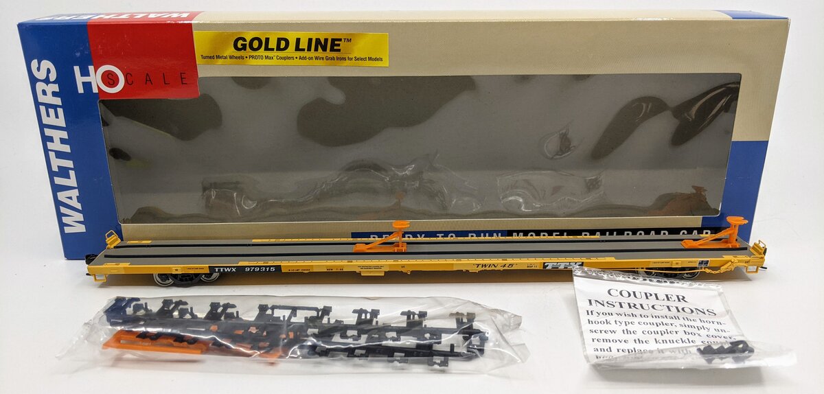 Walthers 932-40821 HO TTWX All Purpose Flatcar W/ P-S Hitches # 979315