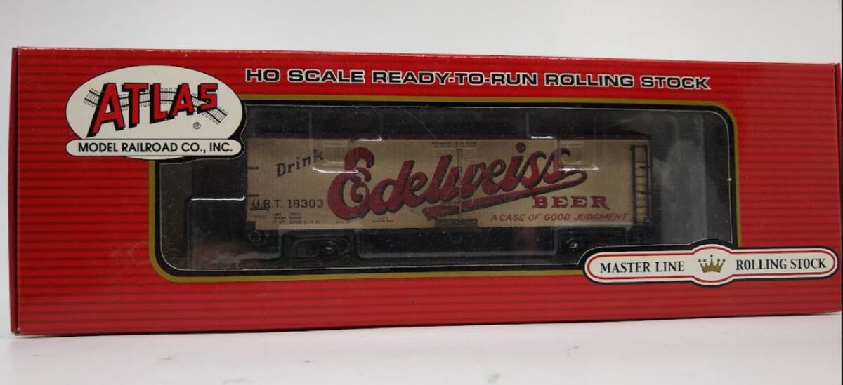 Atlas 20001471 HO Scale Edelweiss Beer 40' Wood Reefer #18303 NIB