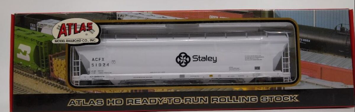 Atlas 1507-1 HO Scale Staley ACF PressureAide Center Flow Hopper #51924